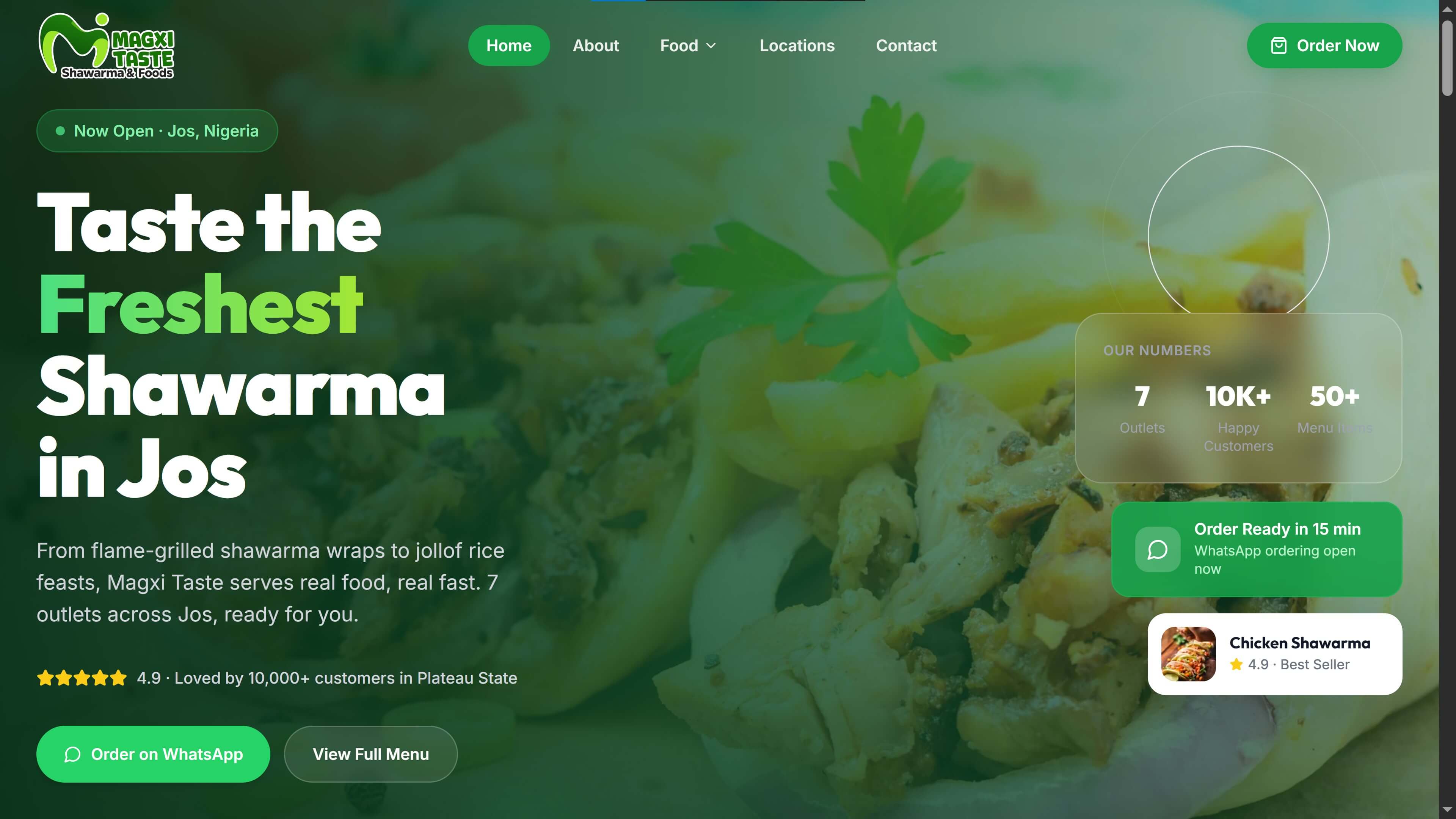 Magxi Taste website screenshot
