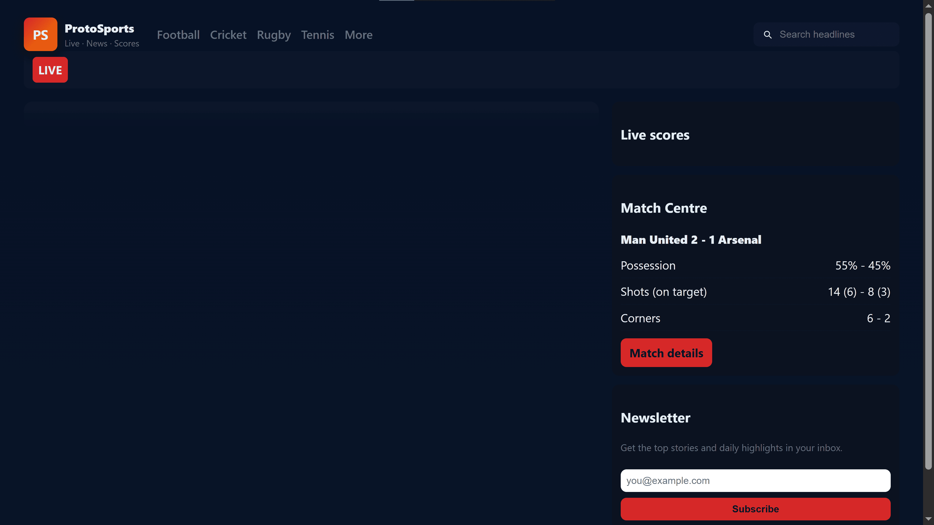 SkySportsSample screenshot